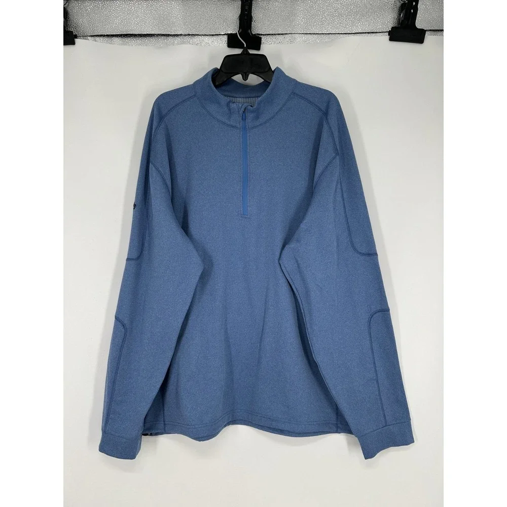 Callaway Golf Mens 3XL Thermal Waffle Knit Lined‎ Quarter 1/4 Zip Weather Series